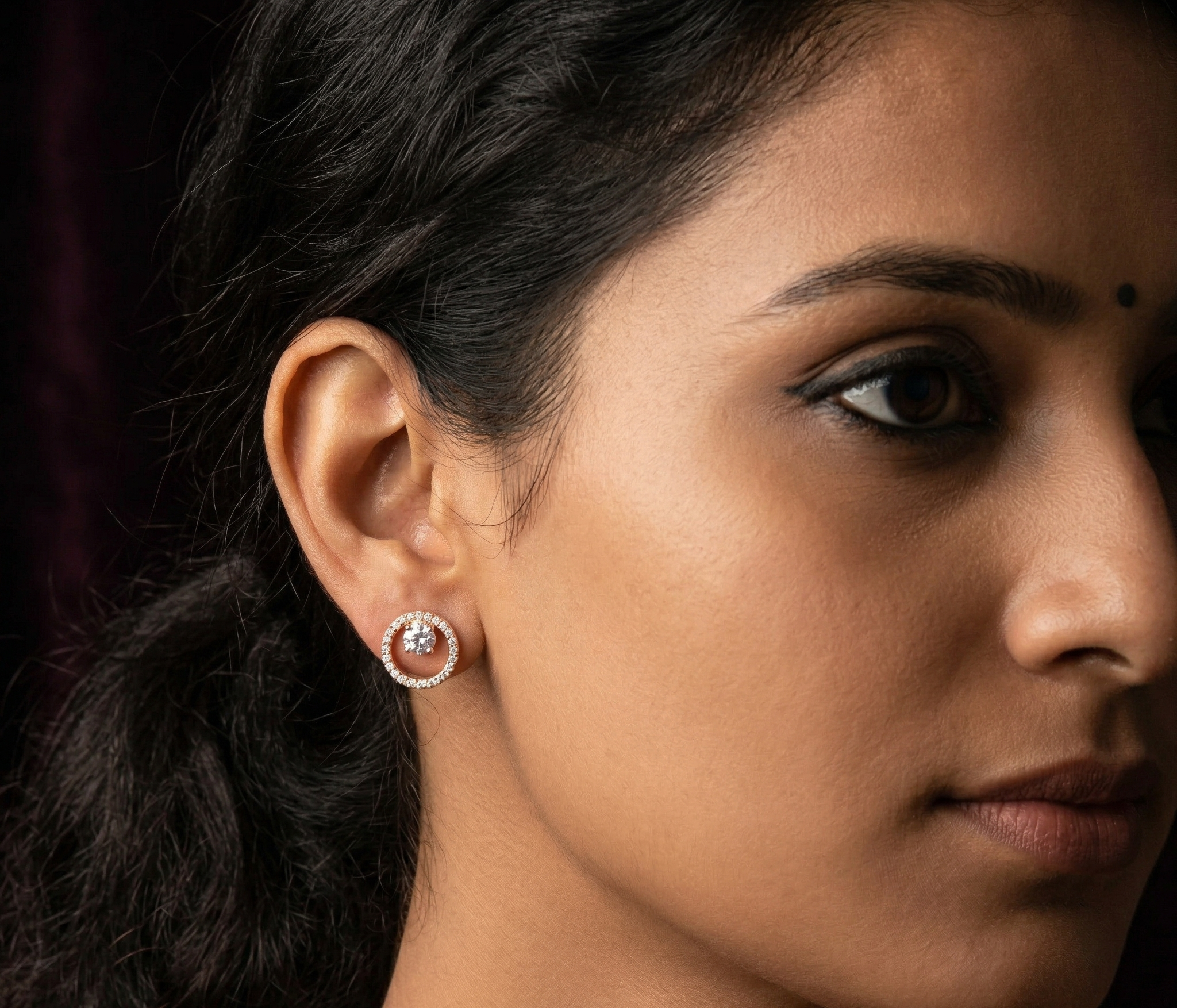 ROSEGOLD CIRCLE EARRING
