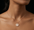 Rosegold circle chain with pendent