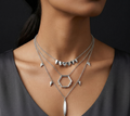 Triple Layer Feather Chain