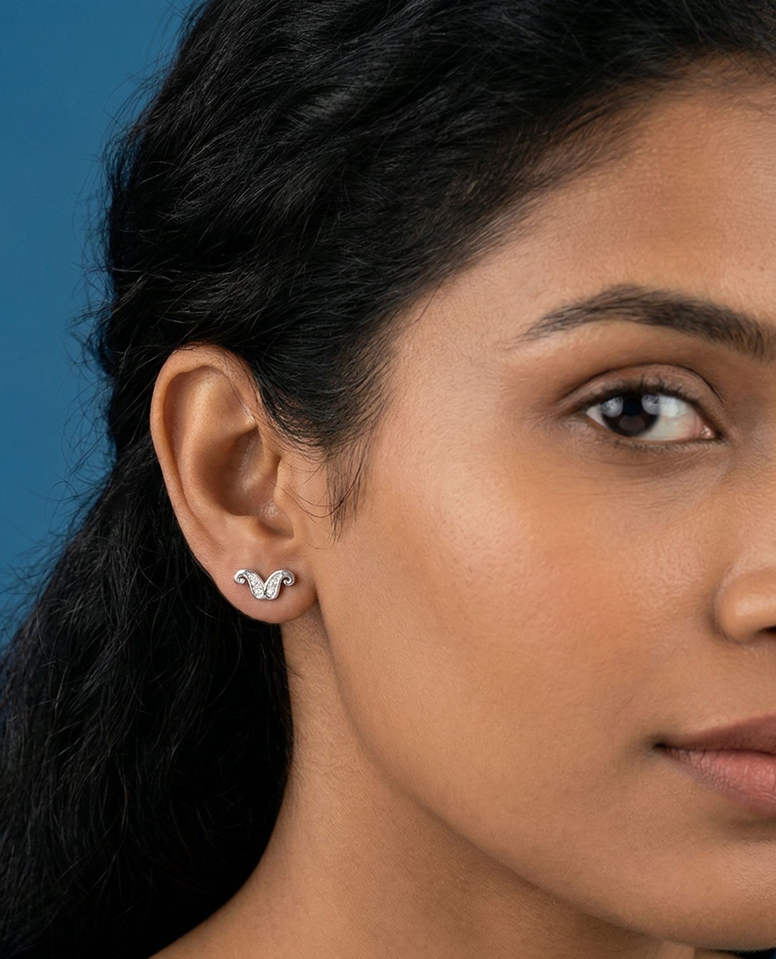 Mustache Earring