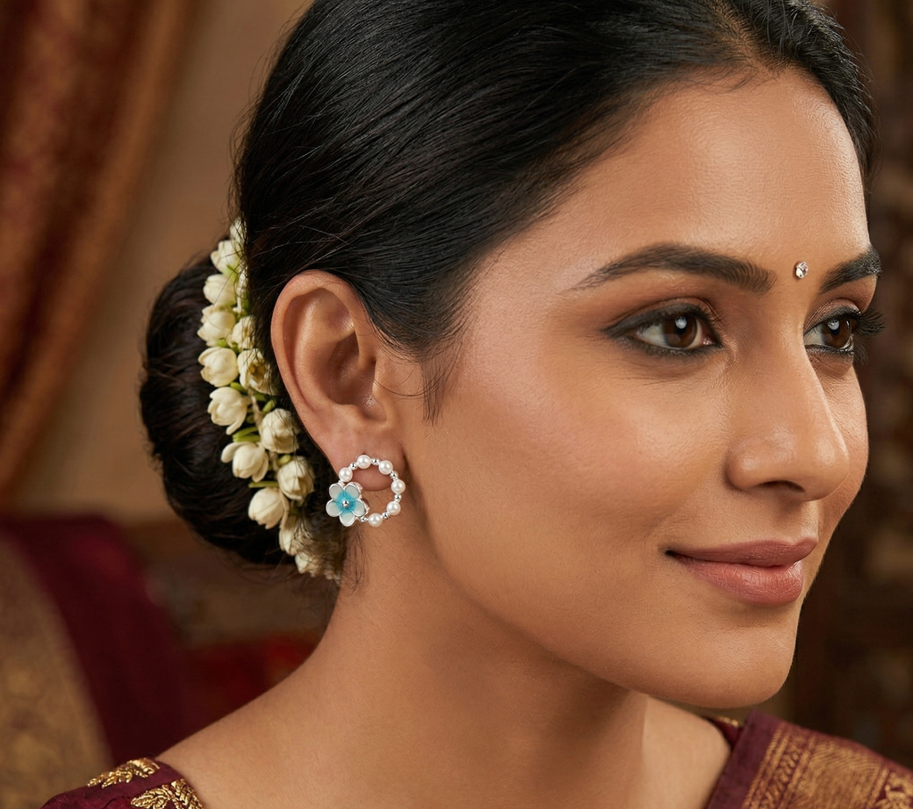 Flower Ring Earring