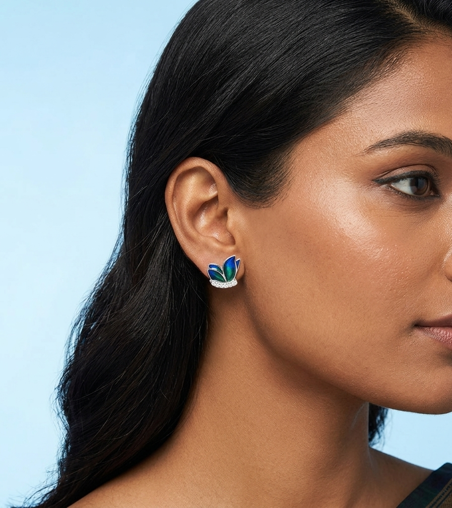 Blue Butterfly Earrings