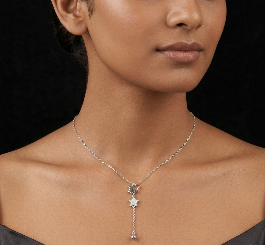 Triple Star Pave Drop