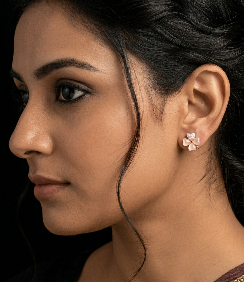 ROSEGOLD FLOWER EARRING
