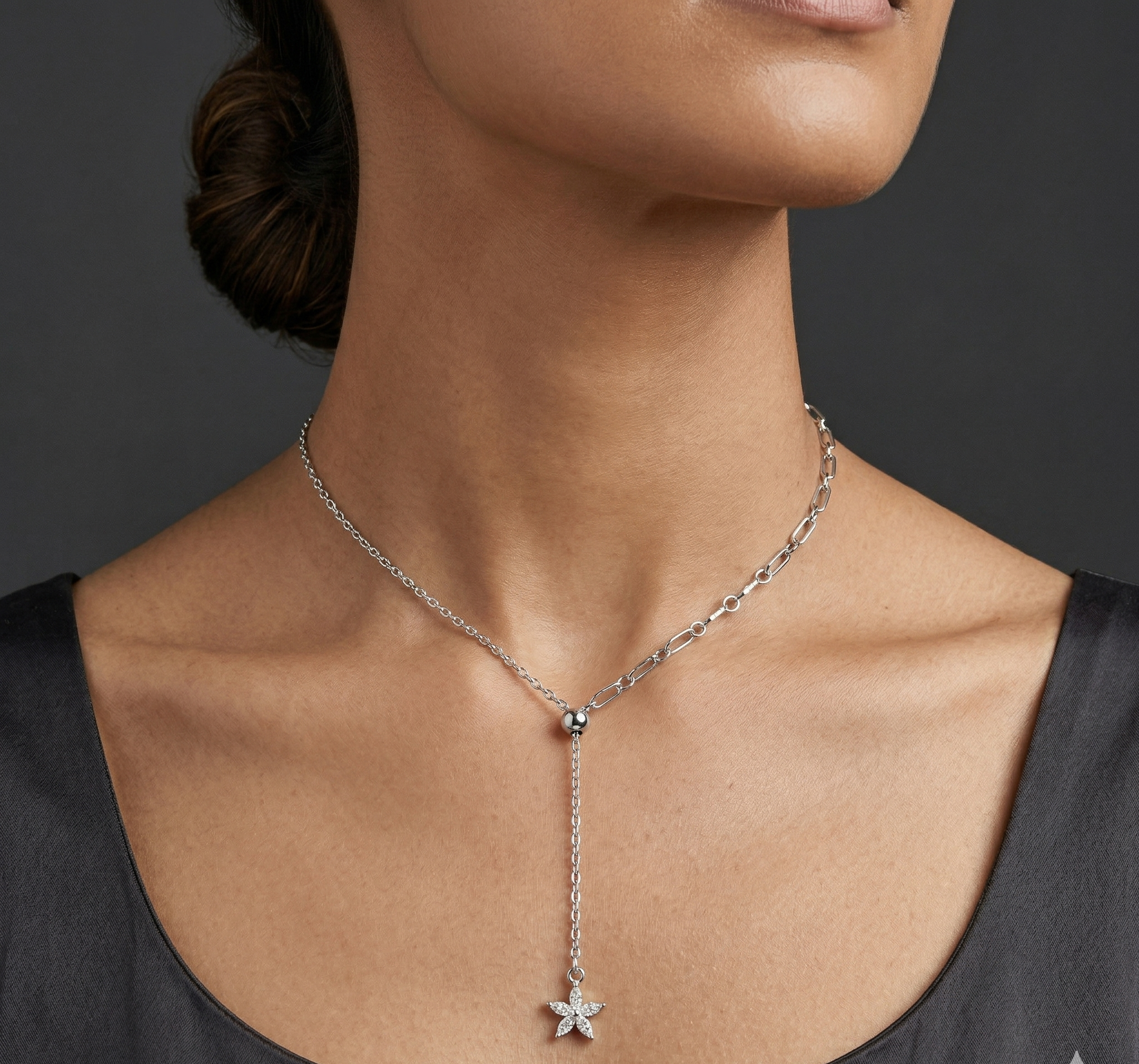 Hanging star chain pendant