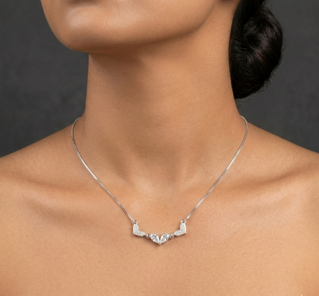 Triple Love Heart Chain Pendant