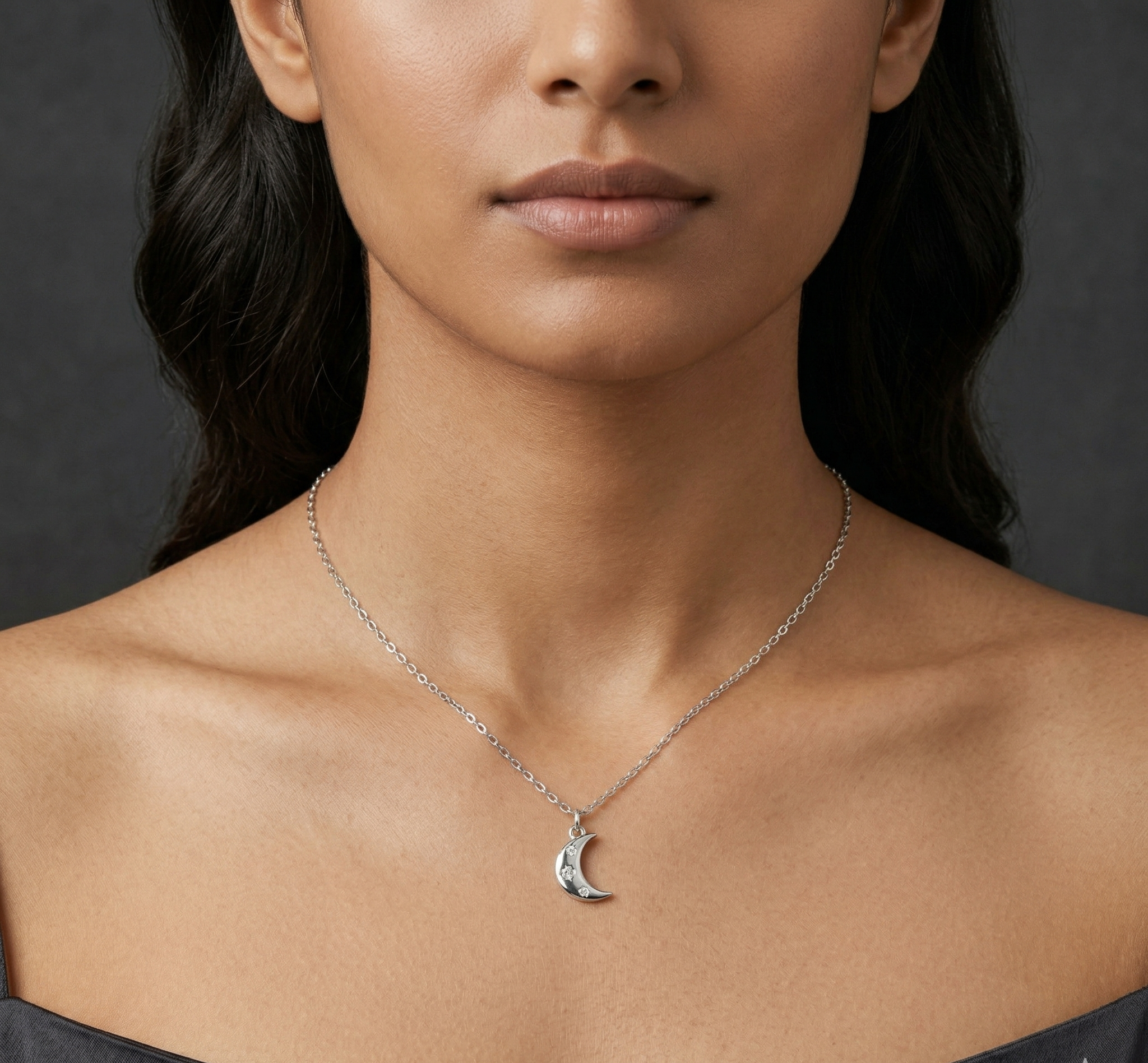 Half Moon chain pendant