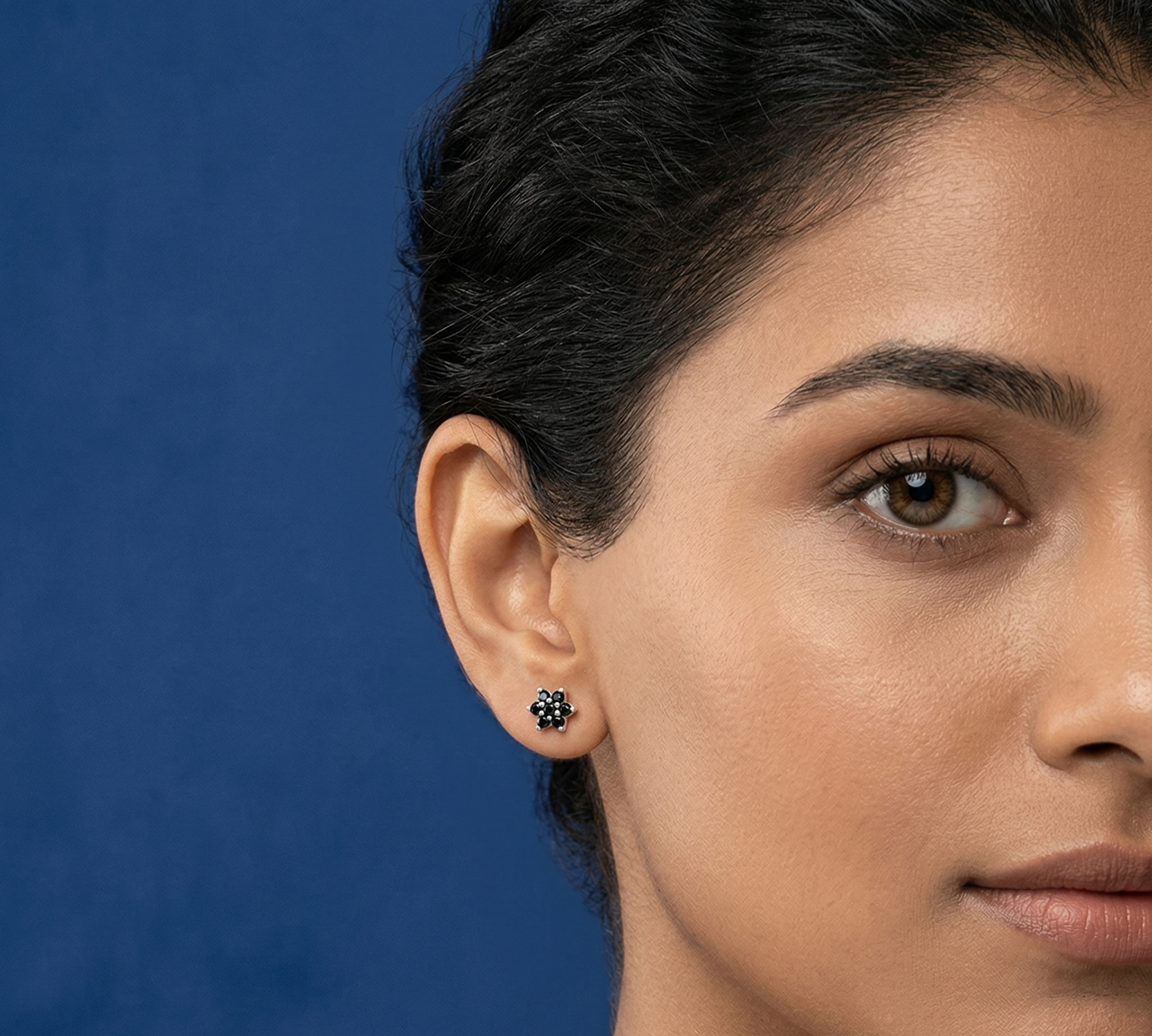 Satdani Black Stone Earrings