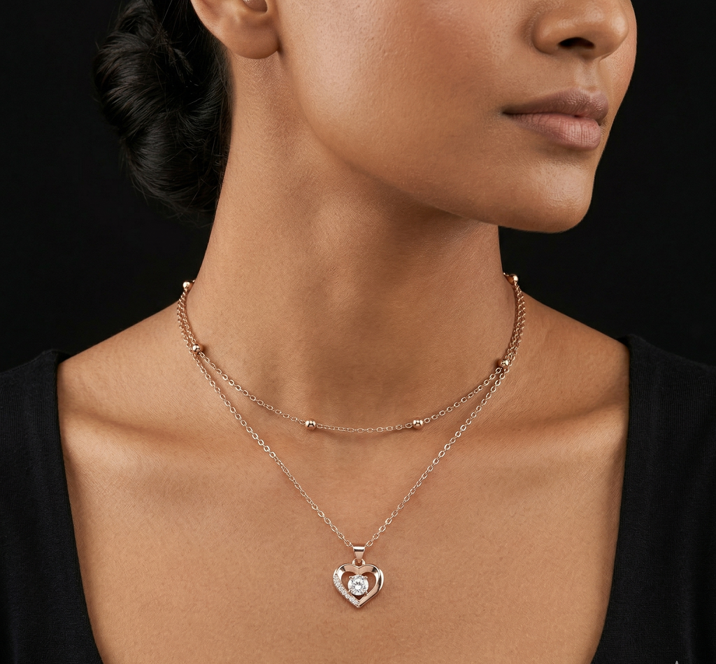Heart Double Layer Chain