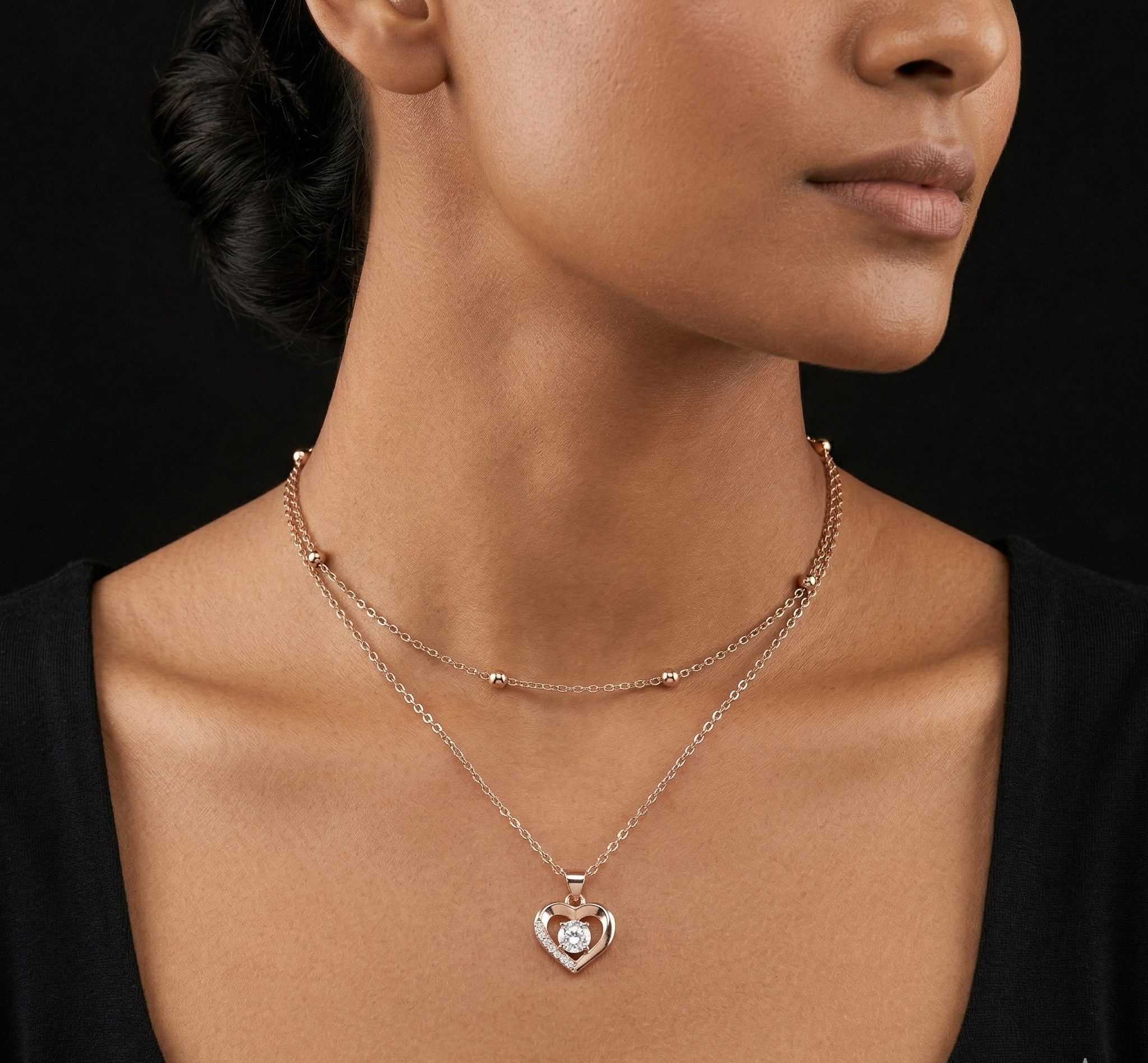 Heart Double Layer Chain
