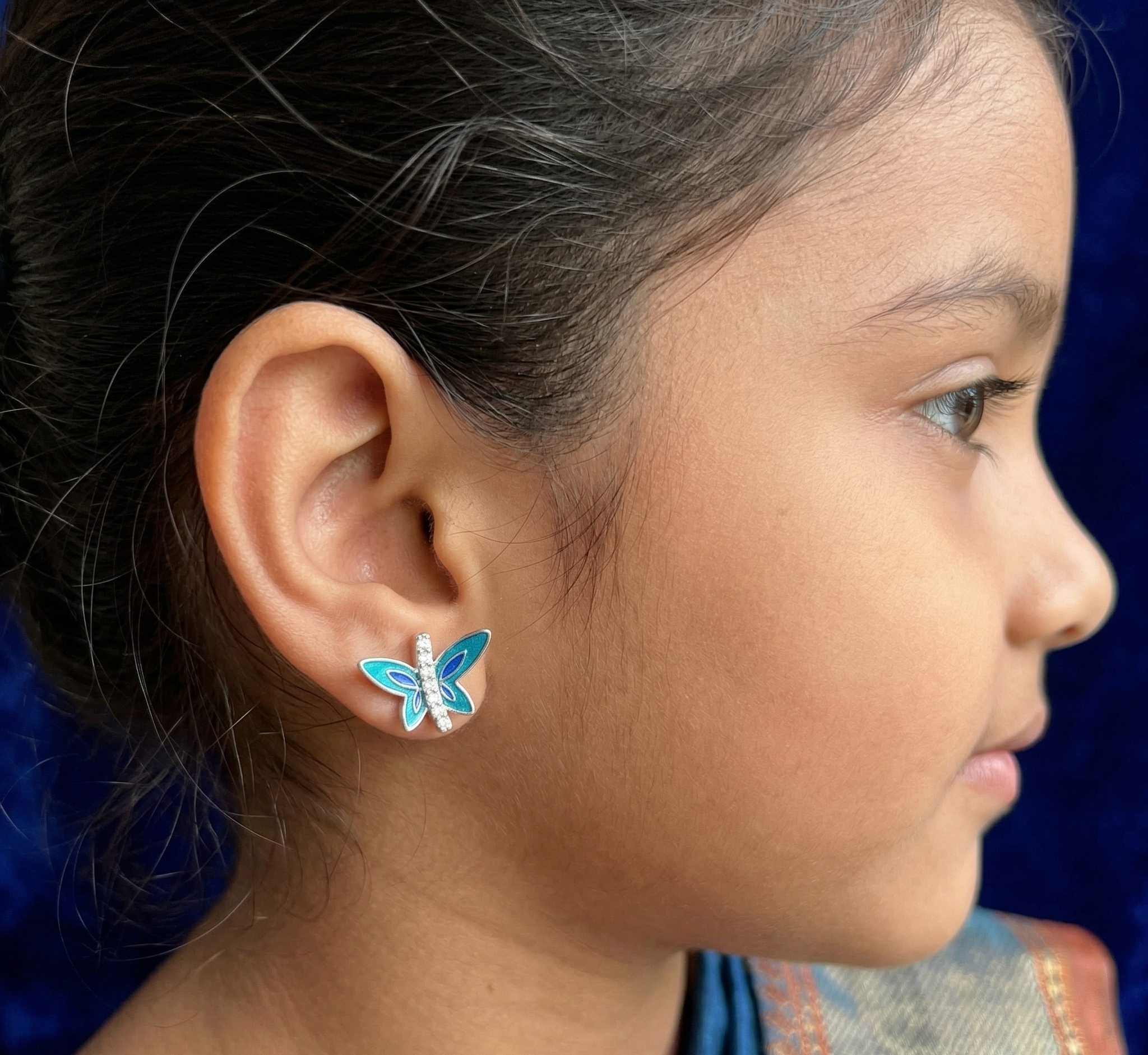 Blue Butterfly Earrings