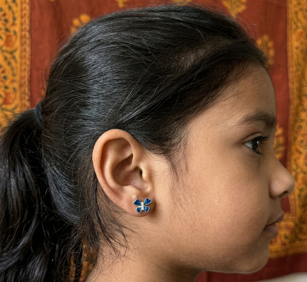 Blue Butterfly Earrings