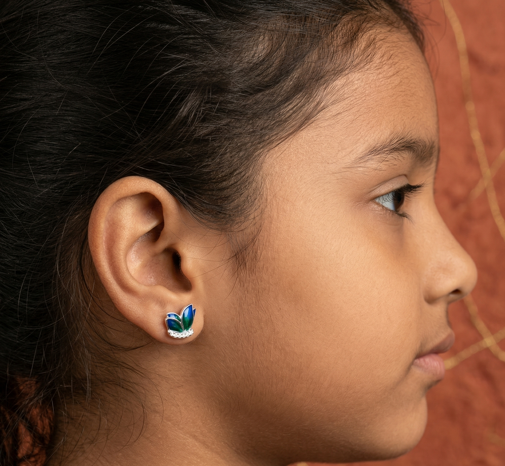 Blue Butterfly Earrings