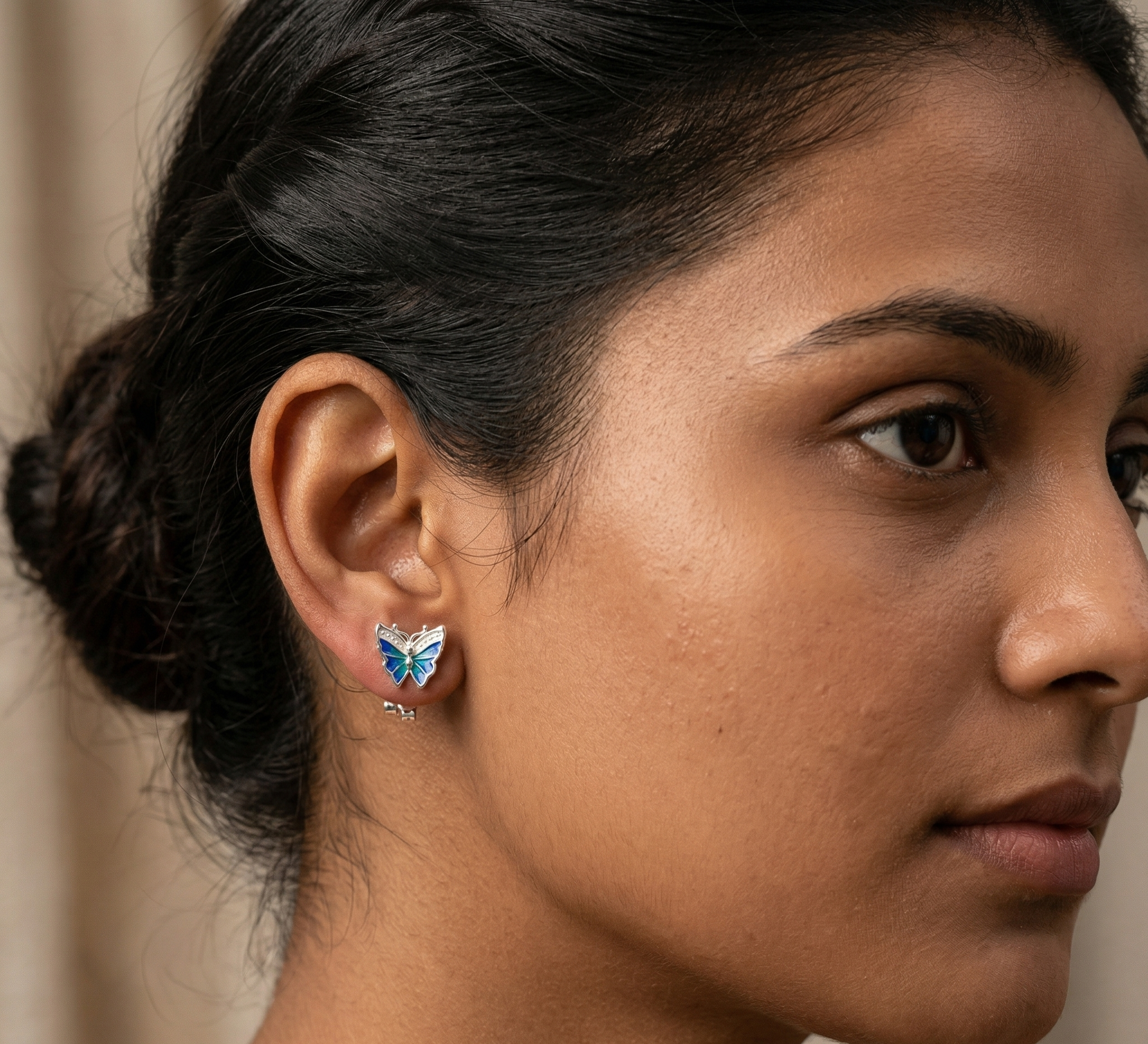 Blue Butterfly Earrings
