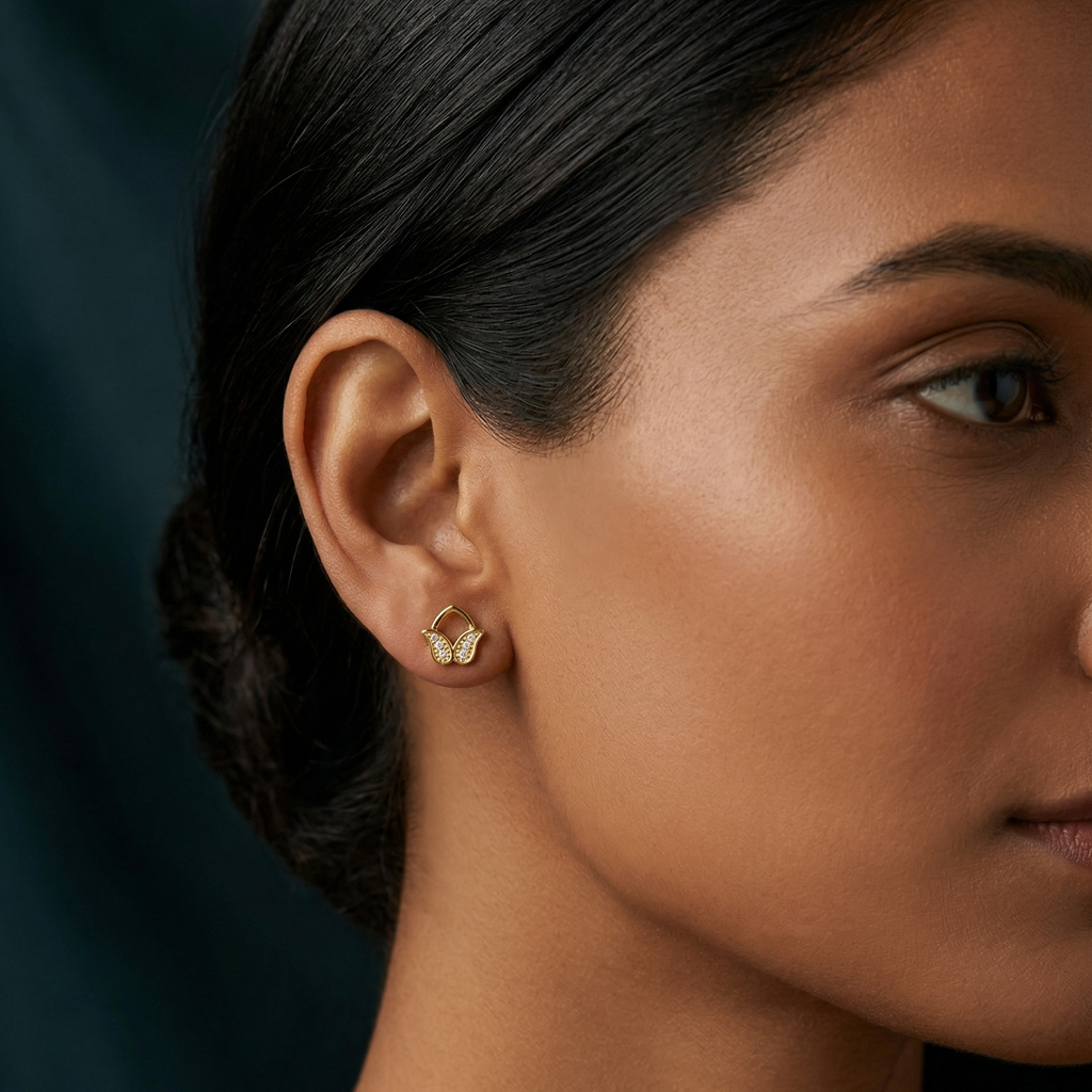 Double Leaf Earring