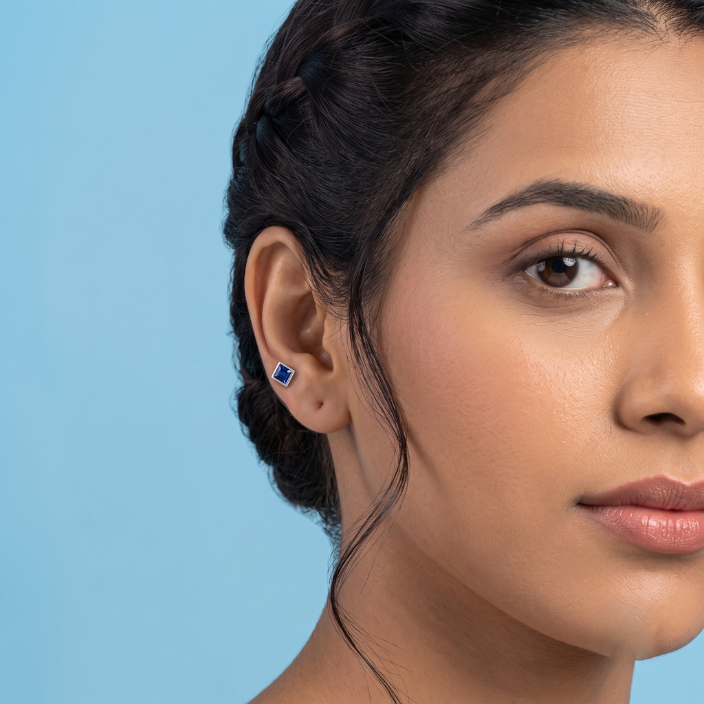 Blue Stone Stud