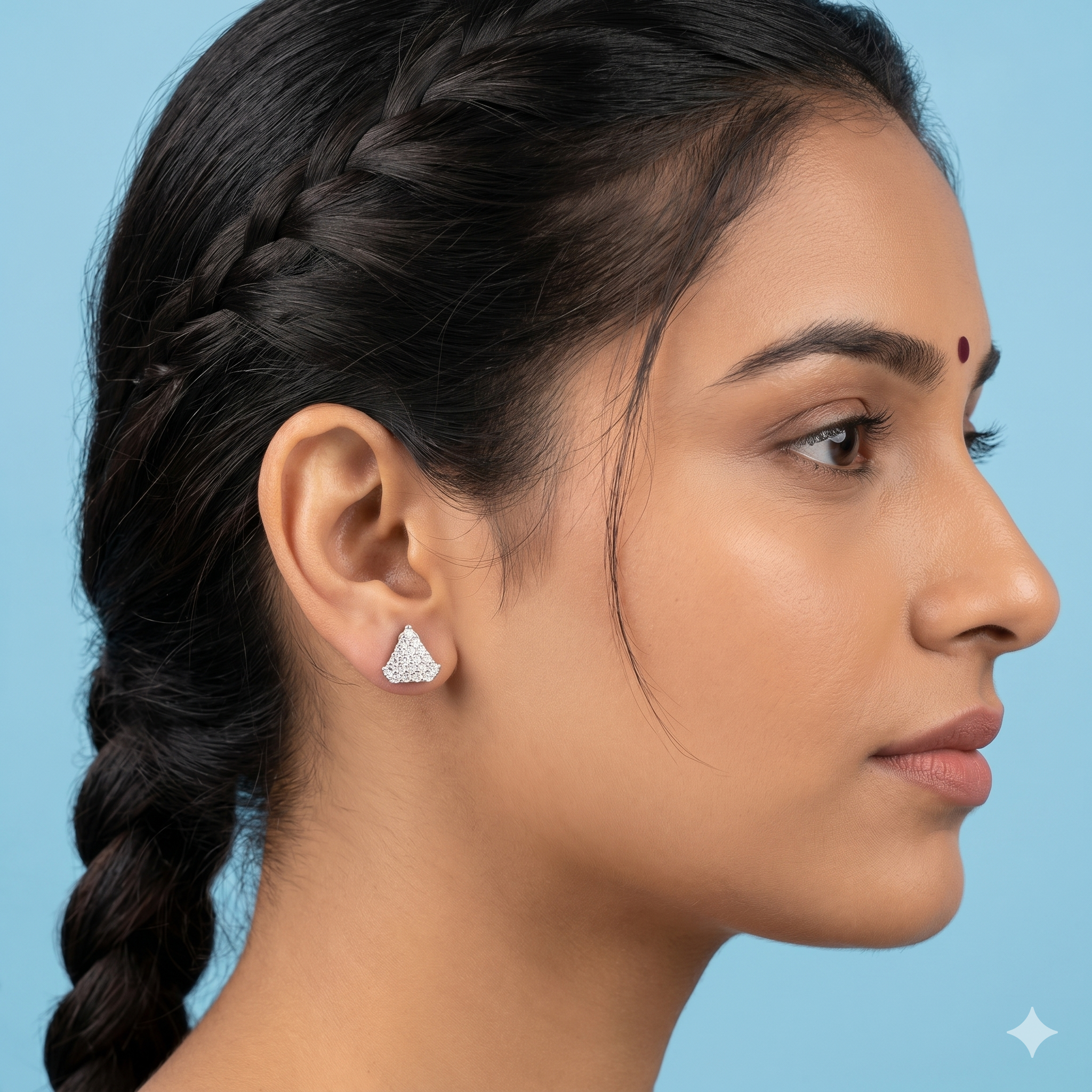 Imperial Argent Triangles earrings