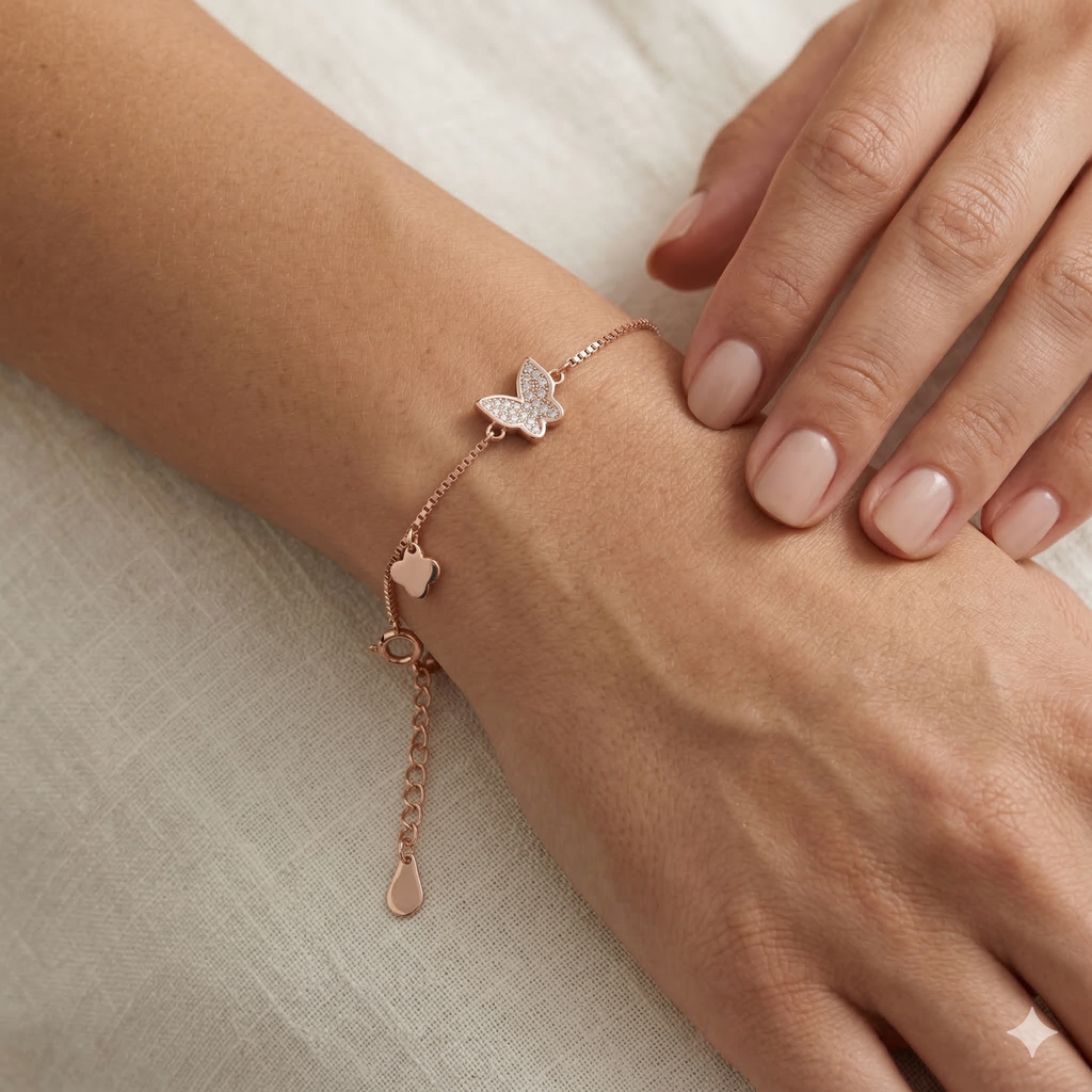Butterfly Rosegold Bracelet