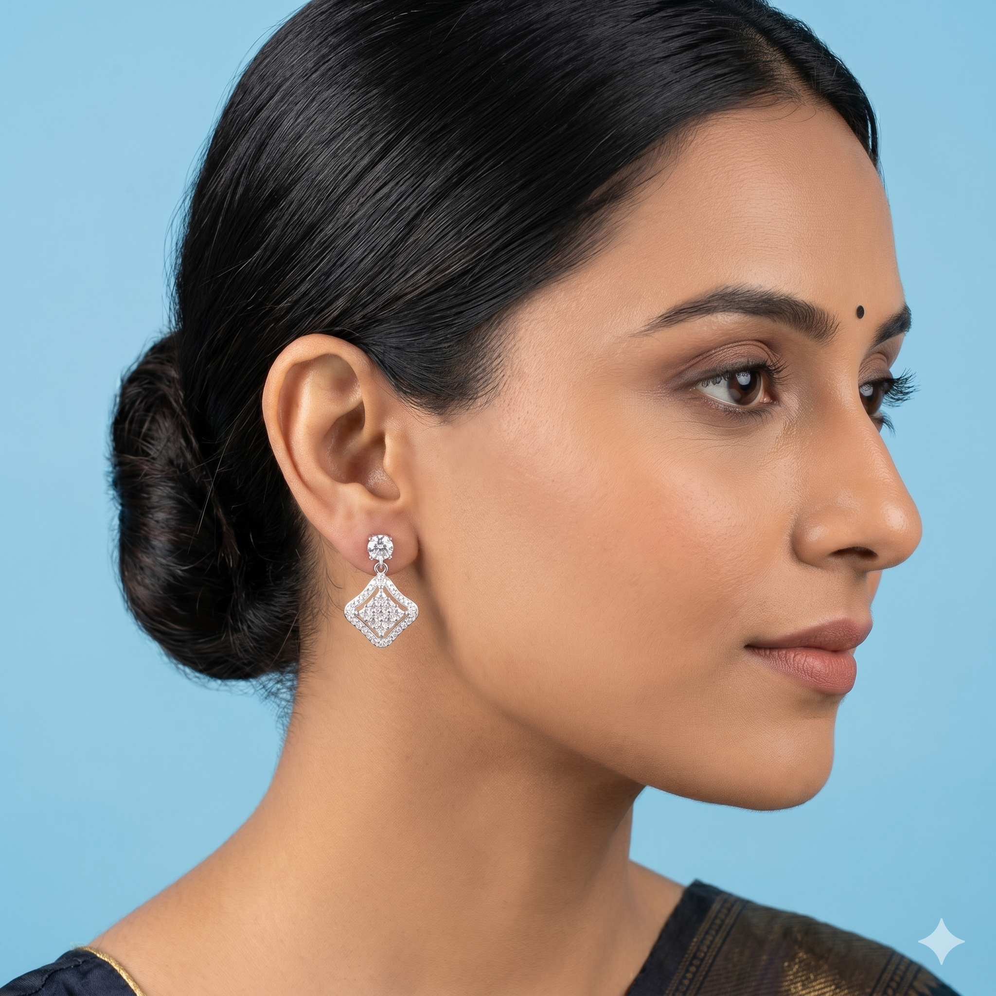 Aura Geometric Drops earrings