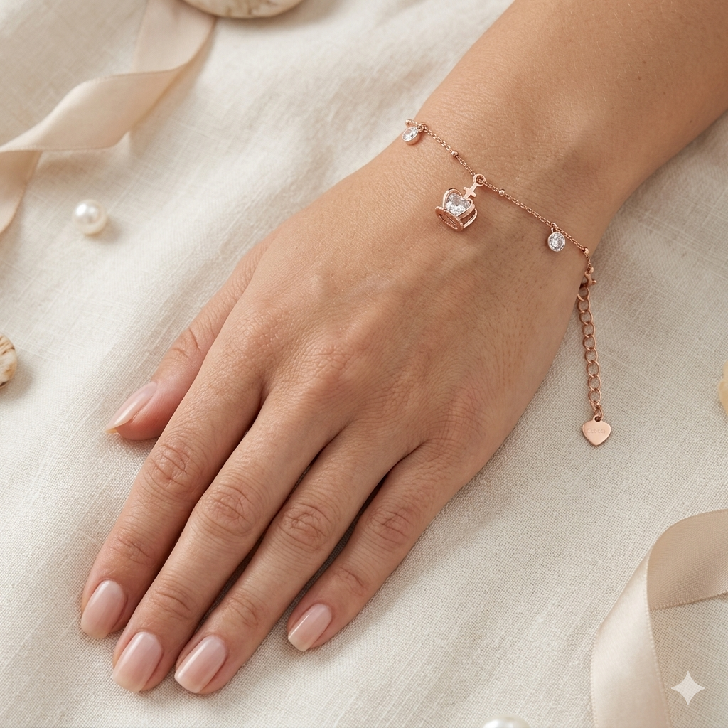 Hanging Crown Charms Bracelet
