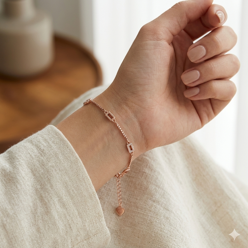 Square Micro Stone Bracelet