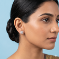 flower-shaped earrings