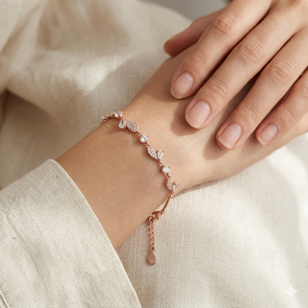 Heart Rose Rosegold Bracelet