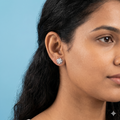 flower-shaped earrings