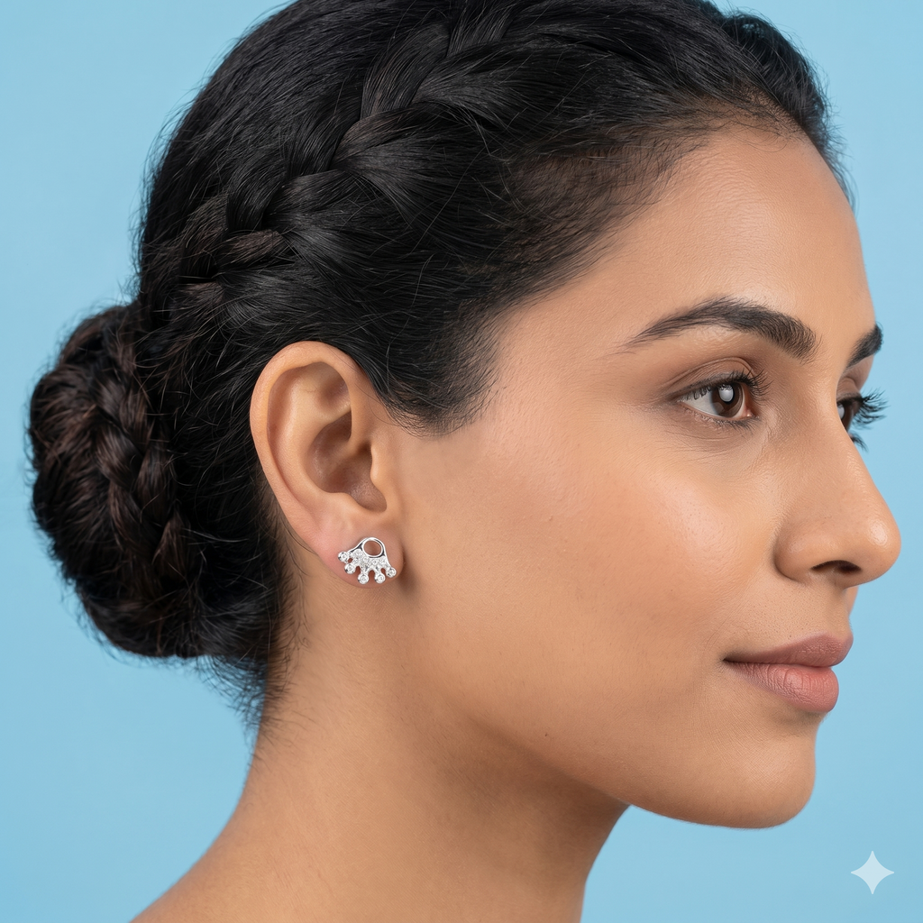 Crown shaped earrings