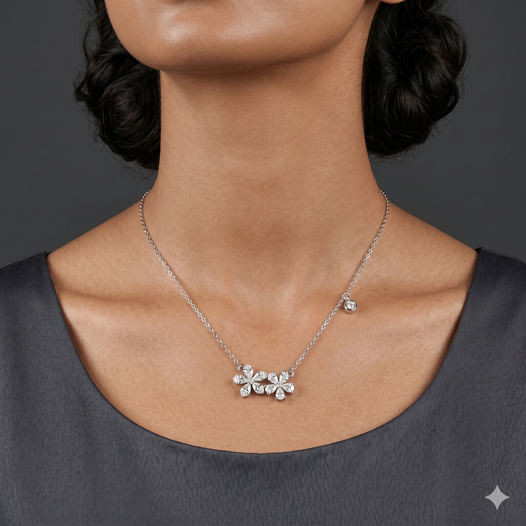 Flower chain pendant