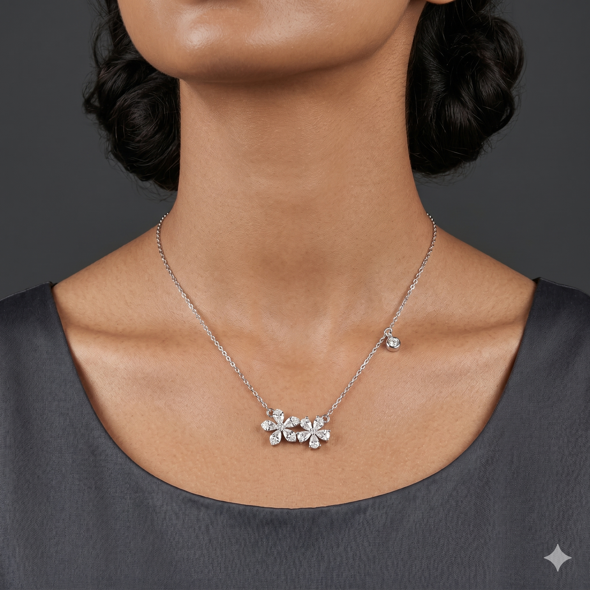 Flower chain pendant