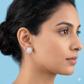 flower-shaped earrings