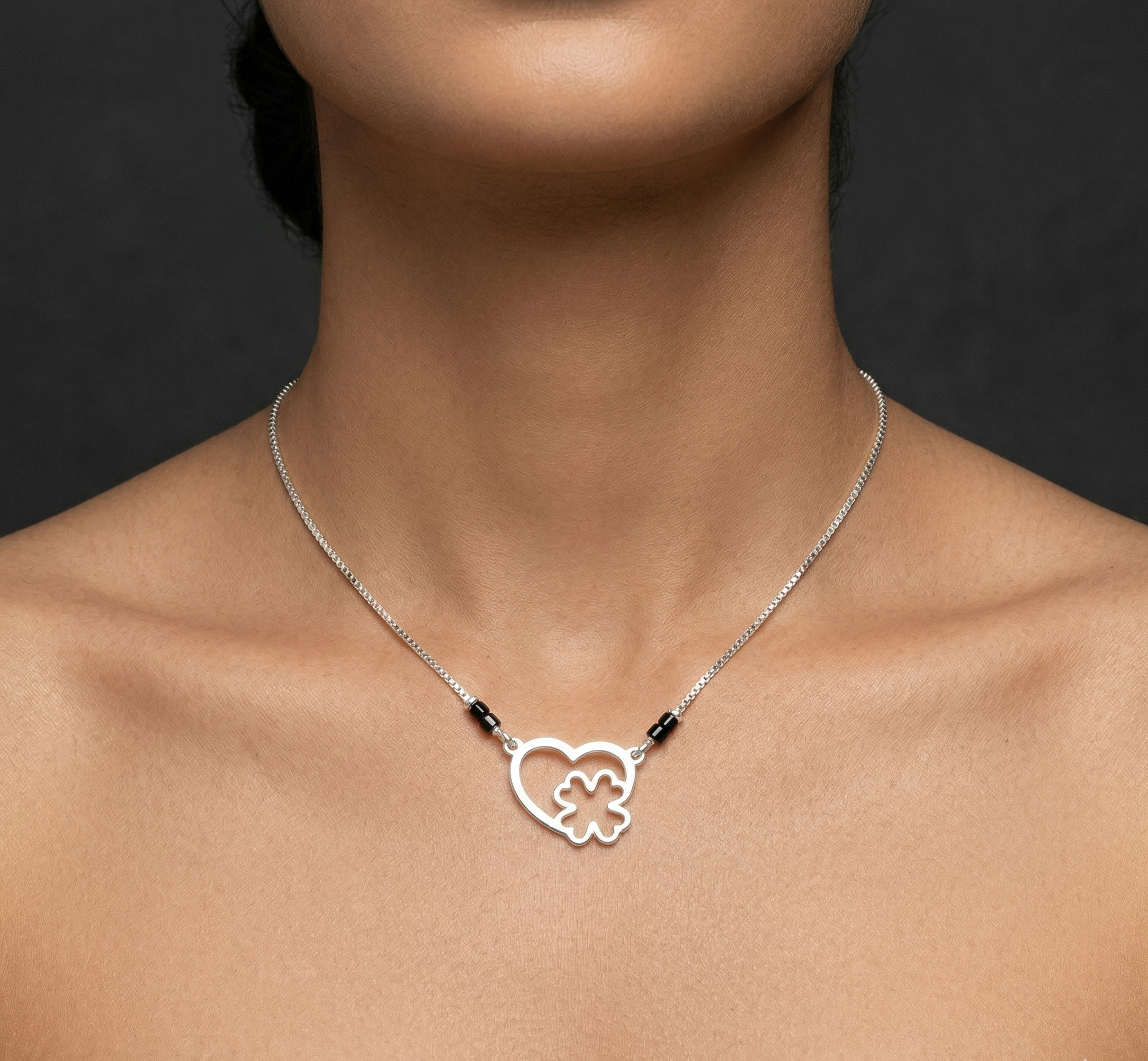 Heart chain pendant