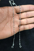 Rhodium Anklet