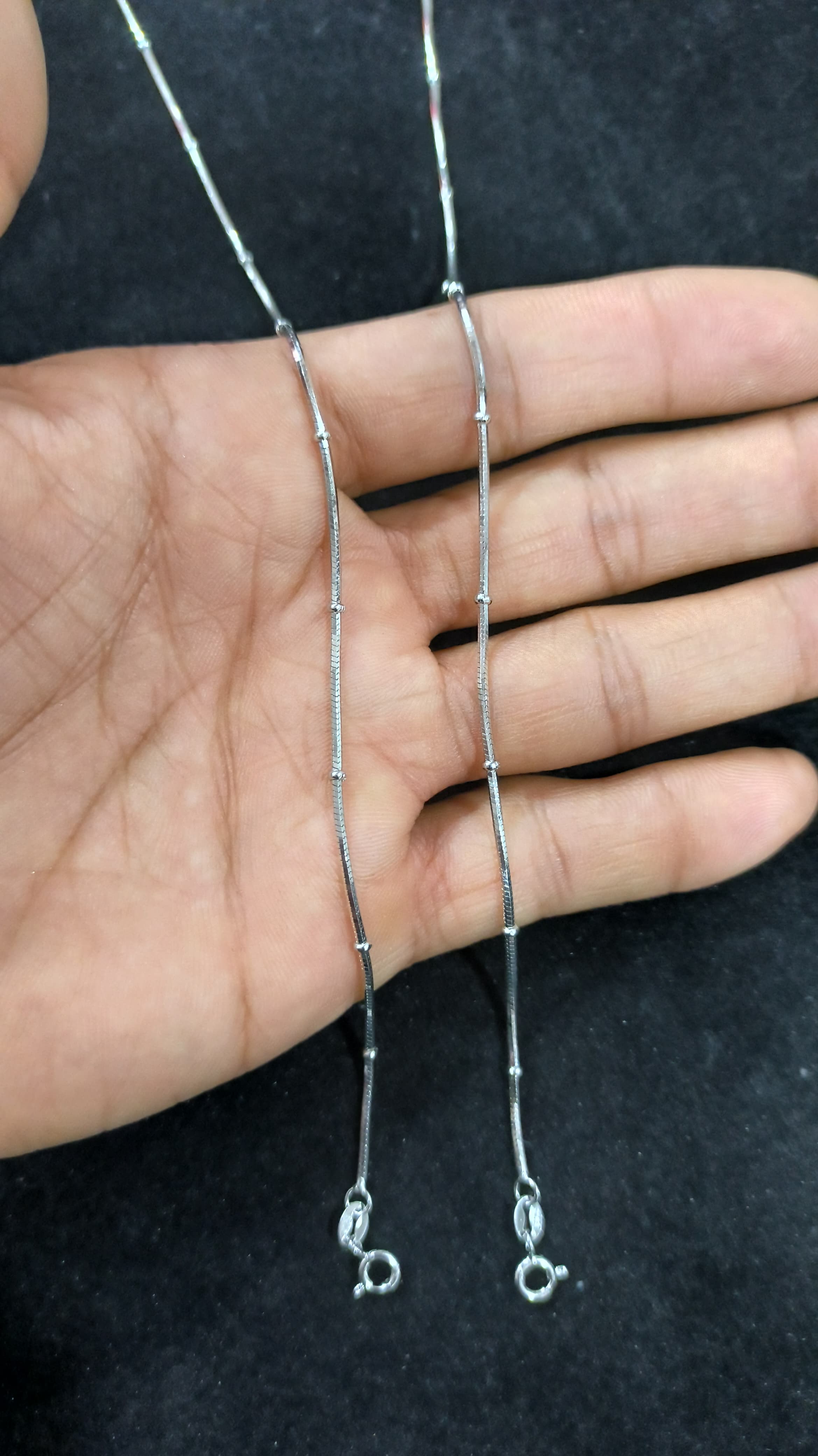 Rhodium Anklet