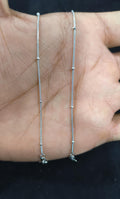 Rhodium Anklet
