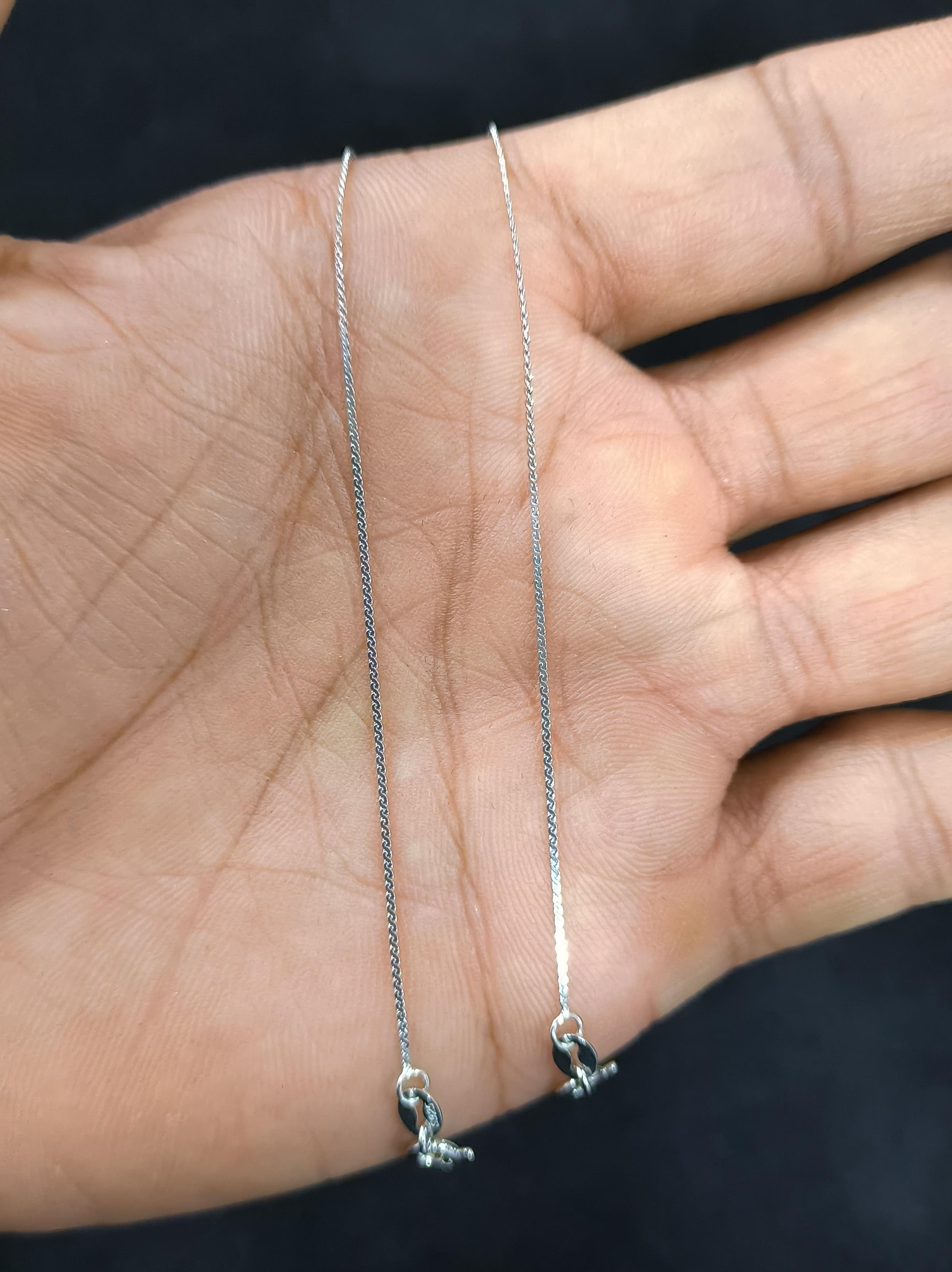 Rhodium Anklet