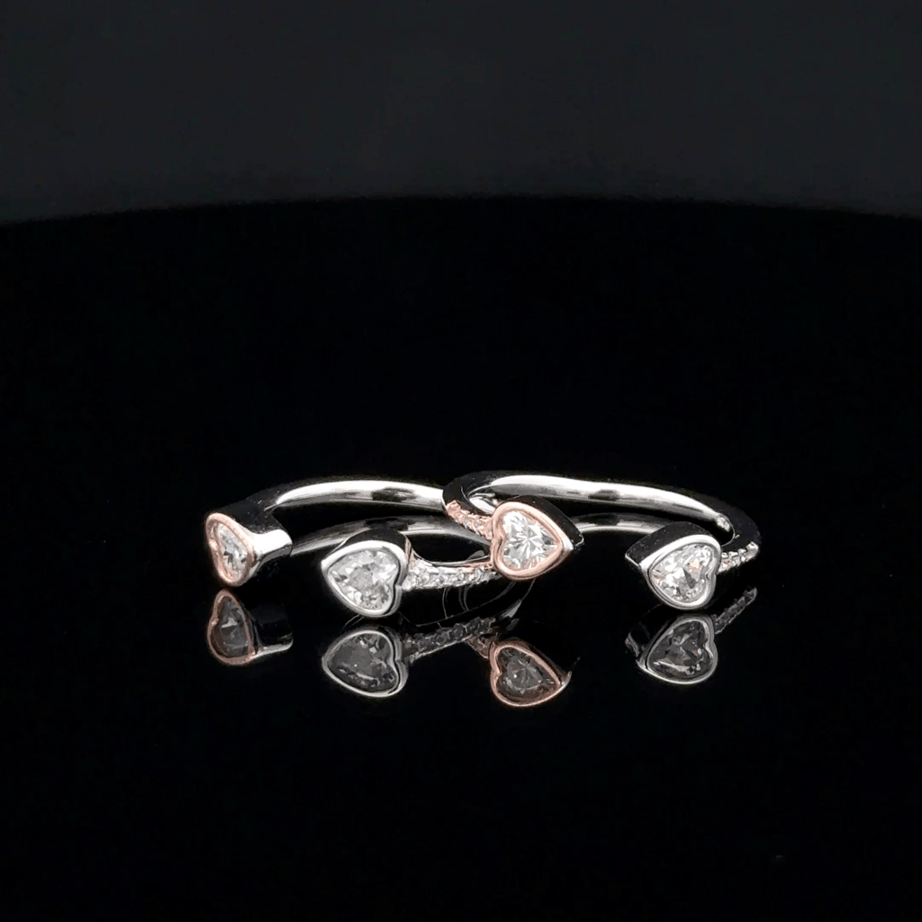 Double Heart toerings