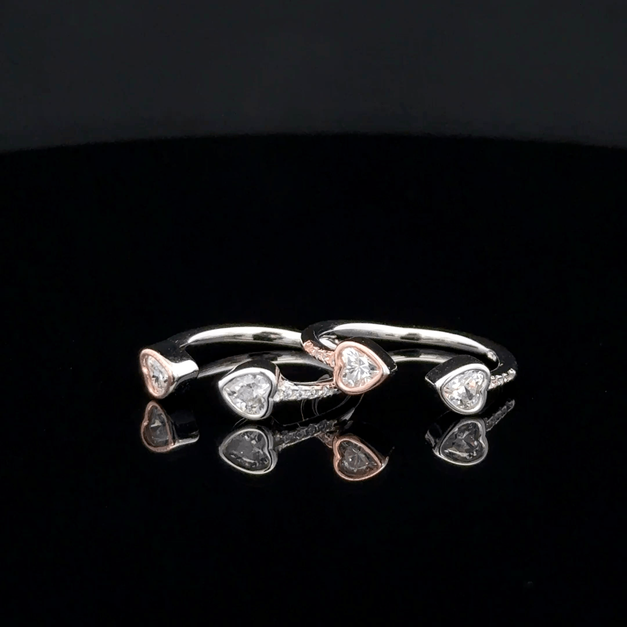 Double Heart toerings
