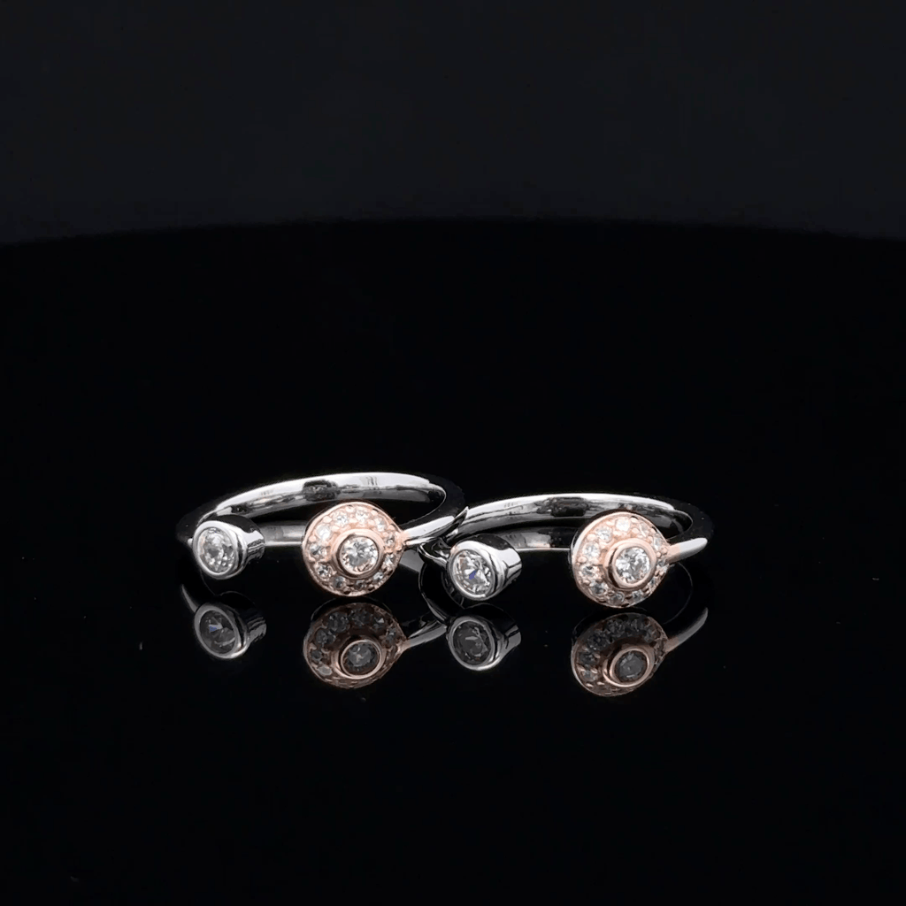 Tiered Halo toerings