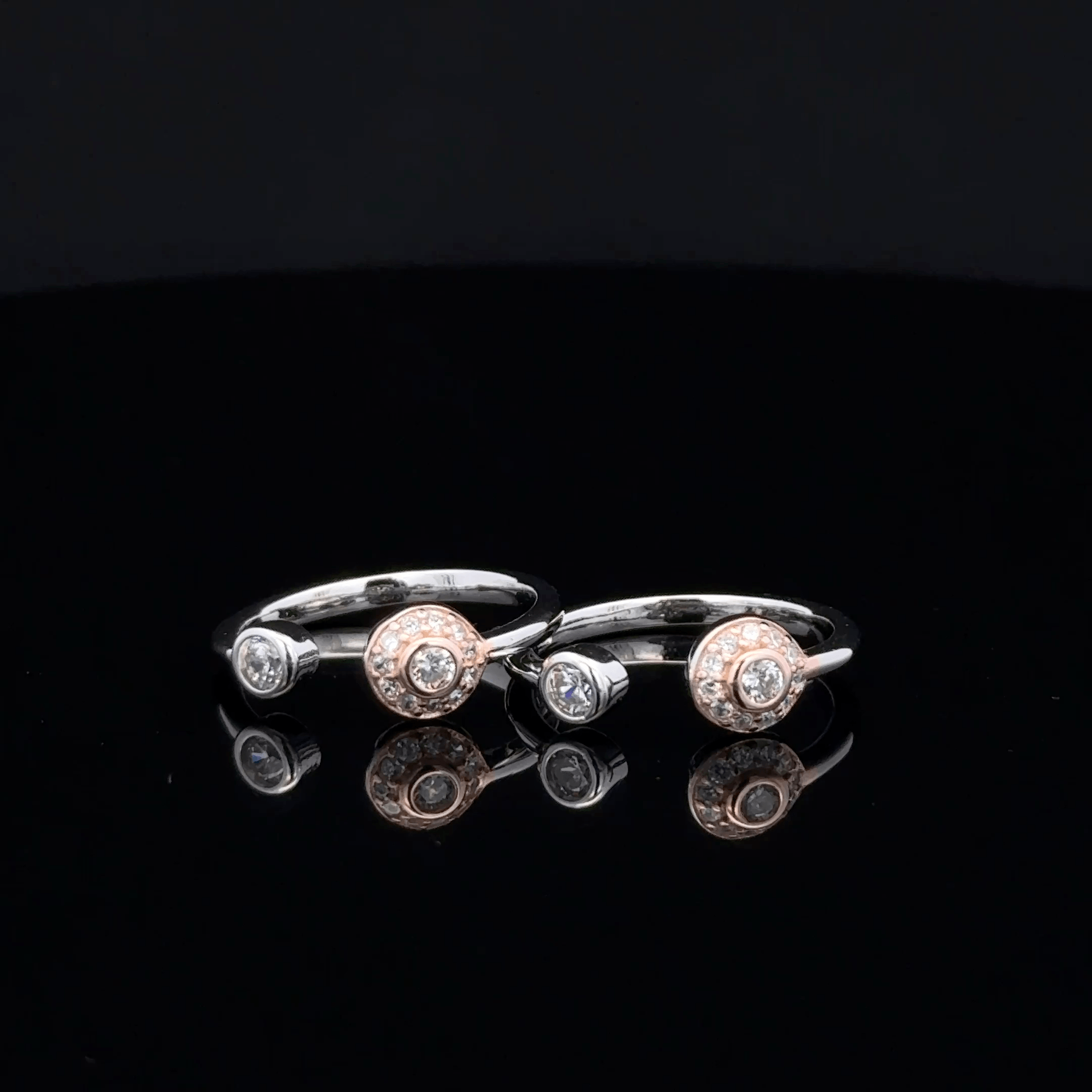 Tiered Halo toerings