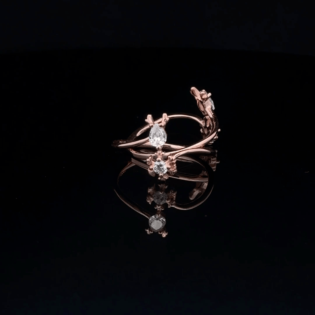 Deer Single Stone Toerings