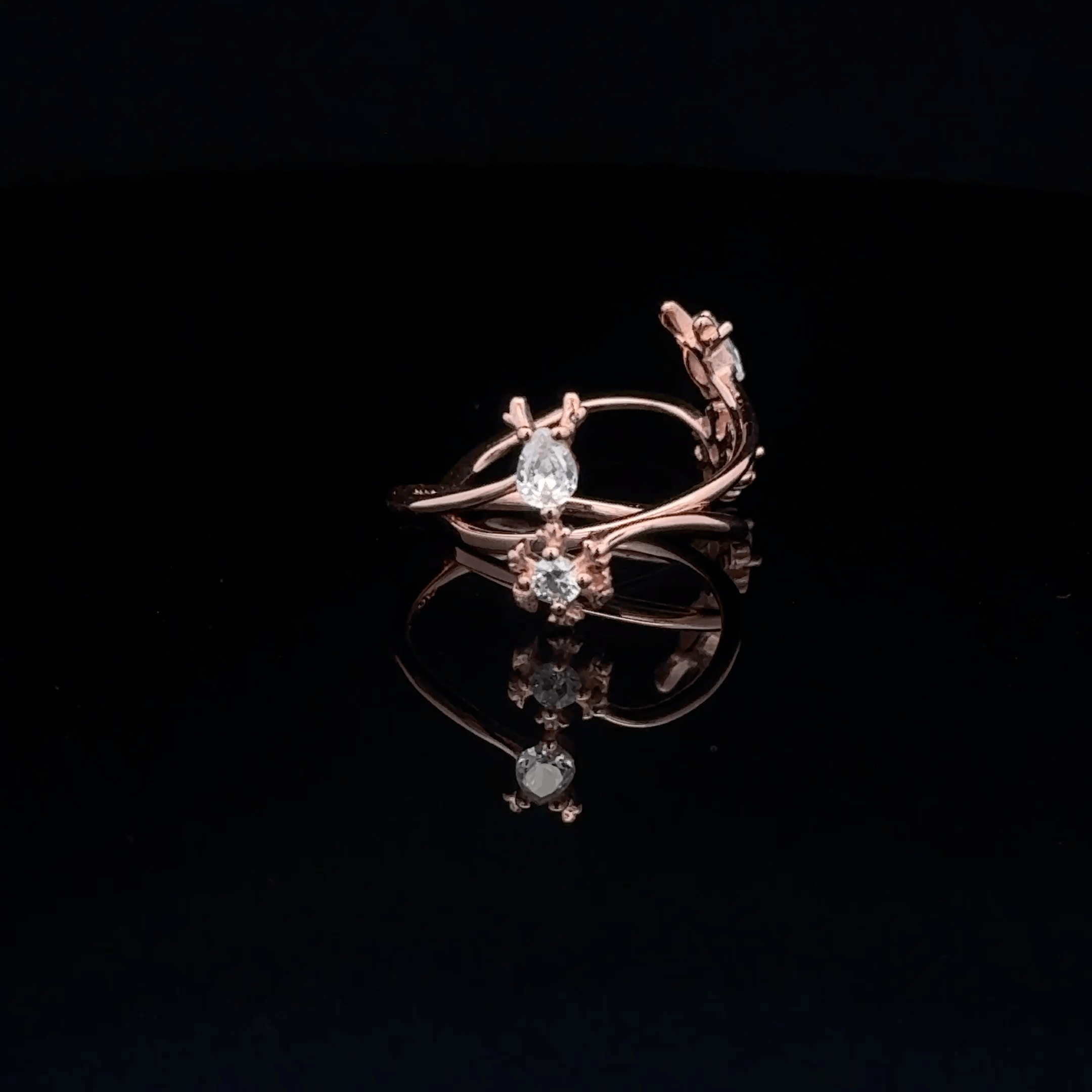 Deer Single Stone Toerings