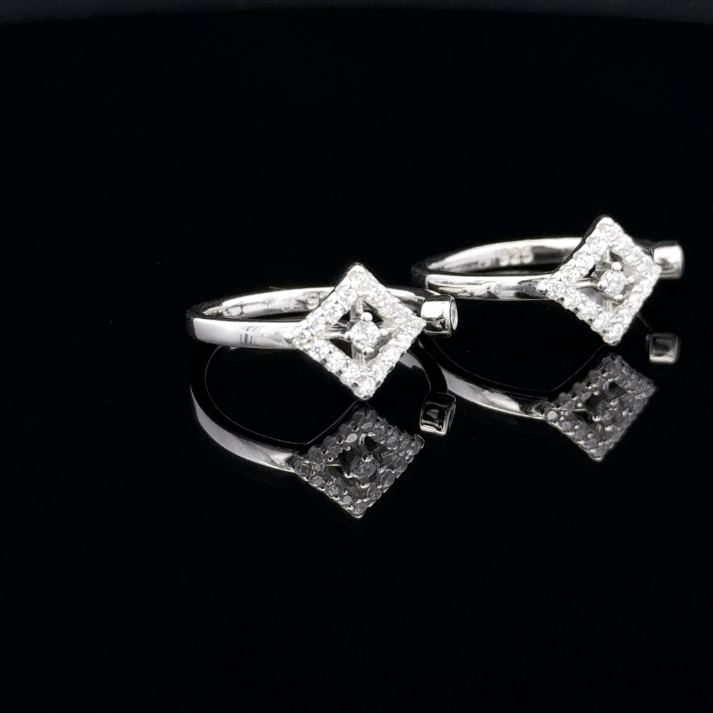 Geometric Rhombus Toe Rings