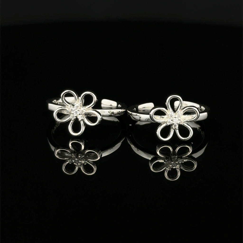 Flower toerings