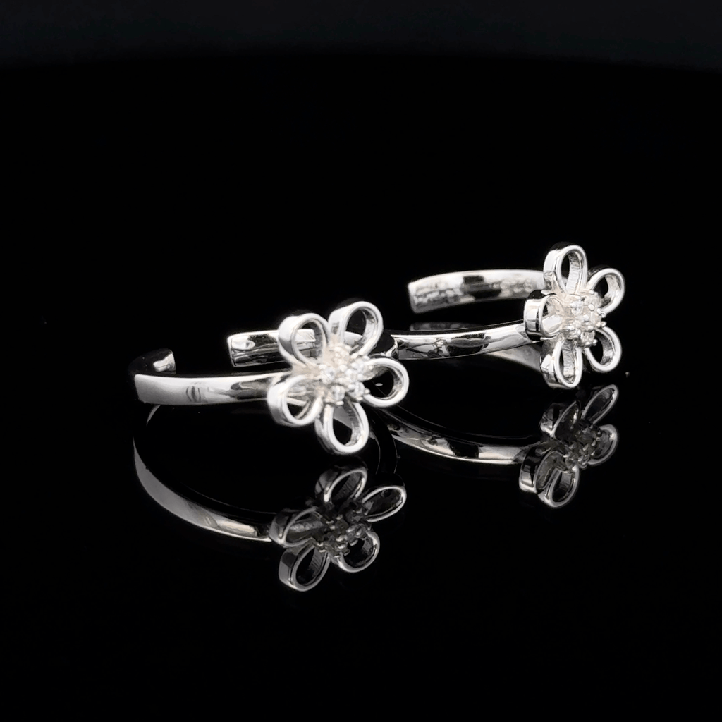 Flower toerings