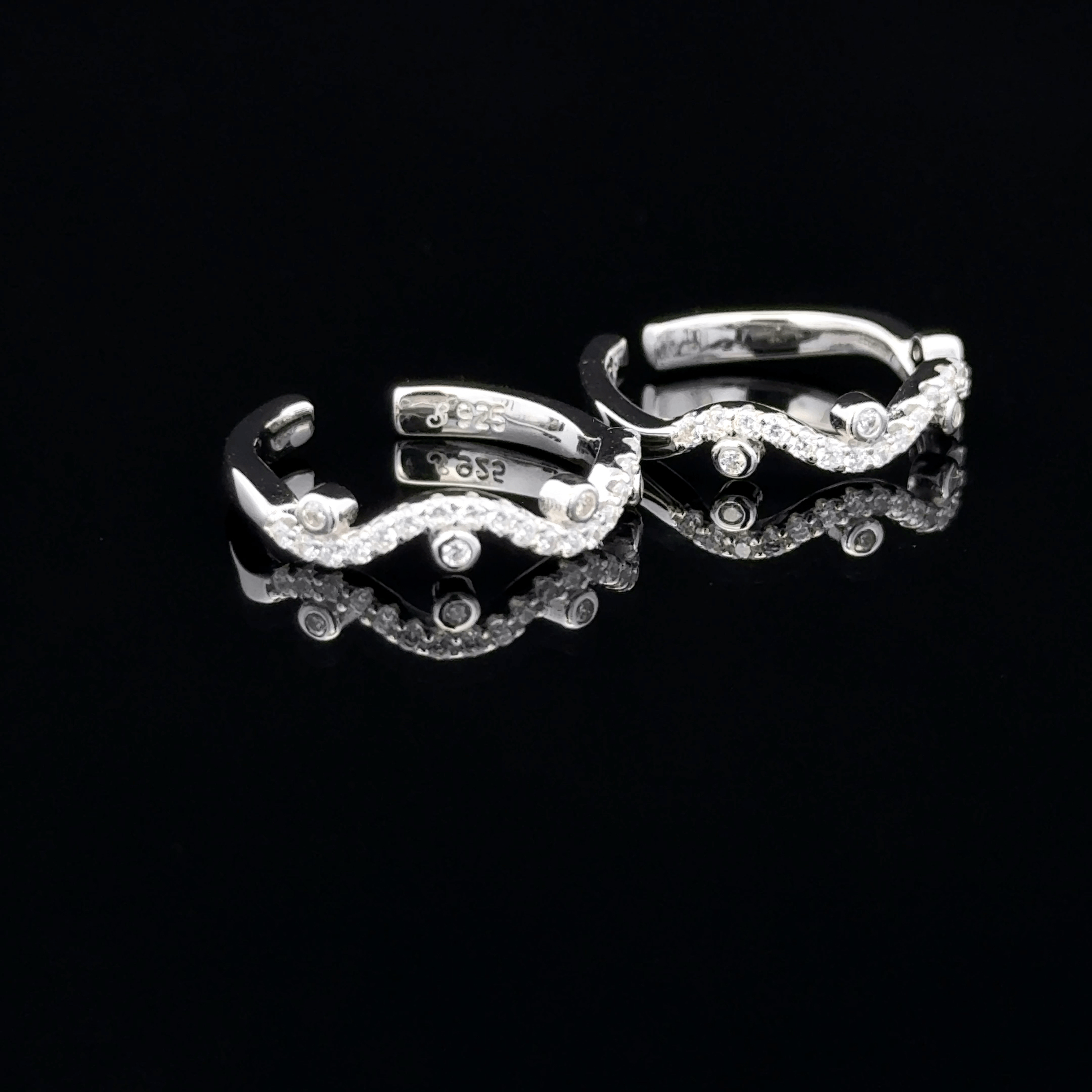 Wave Toe Rings