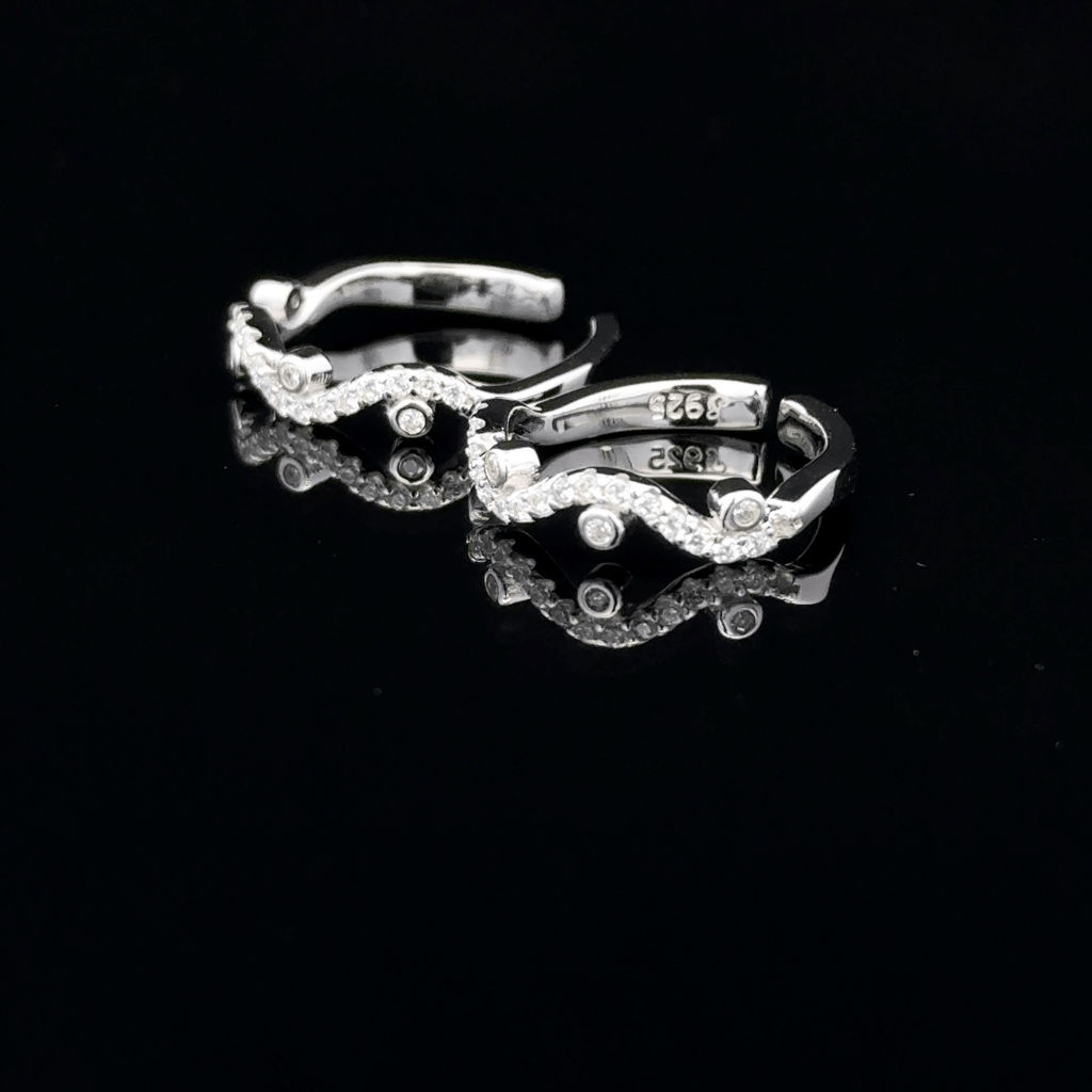 Wave Toe Rings