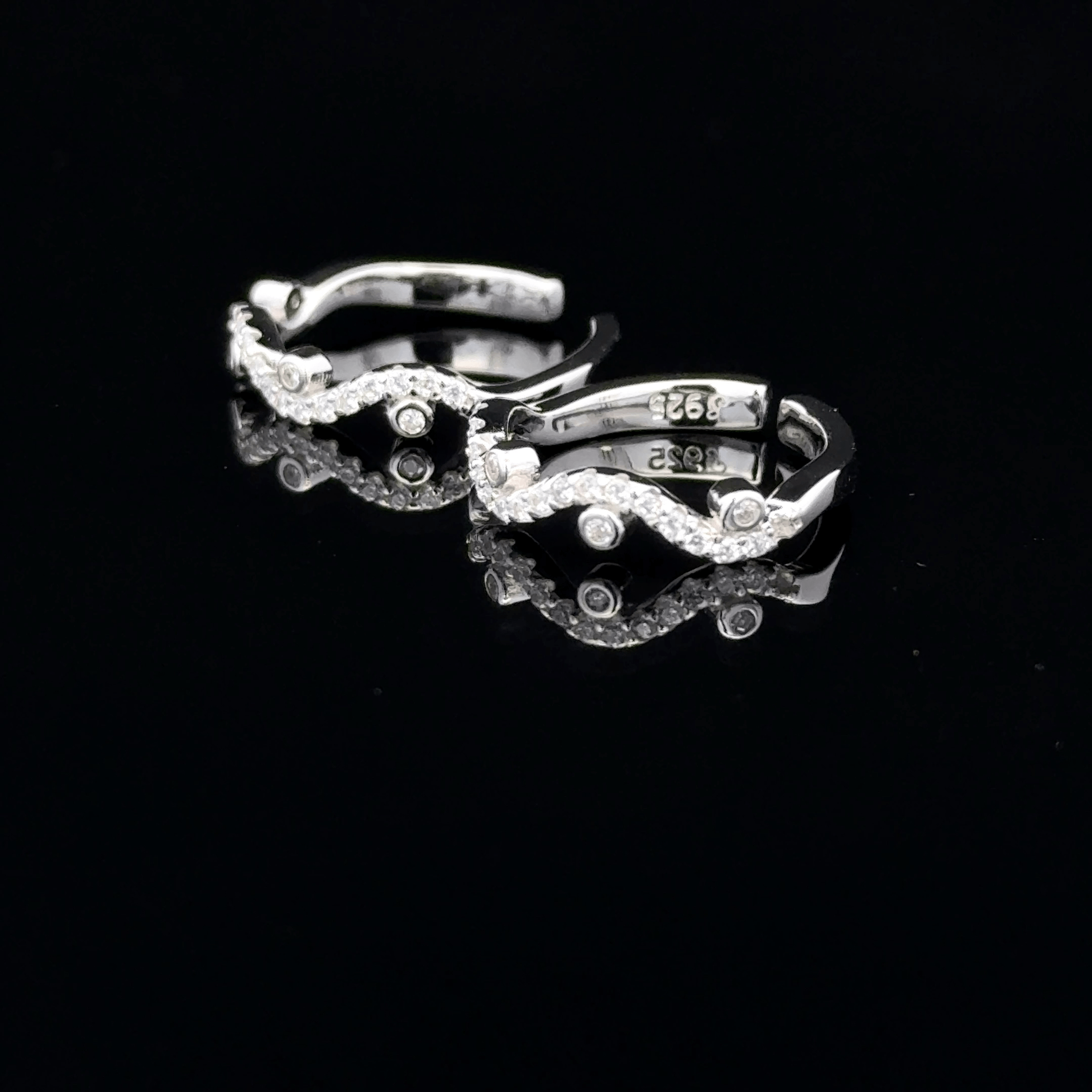 Wave Toe Rings
