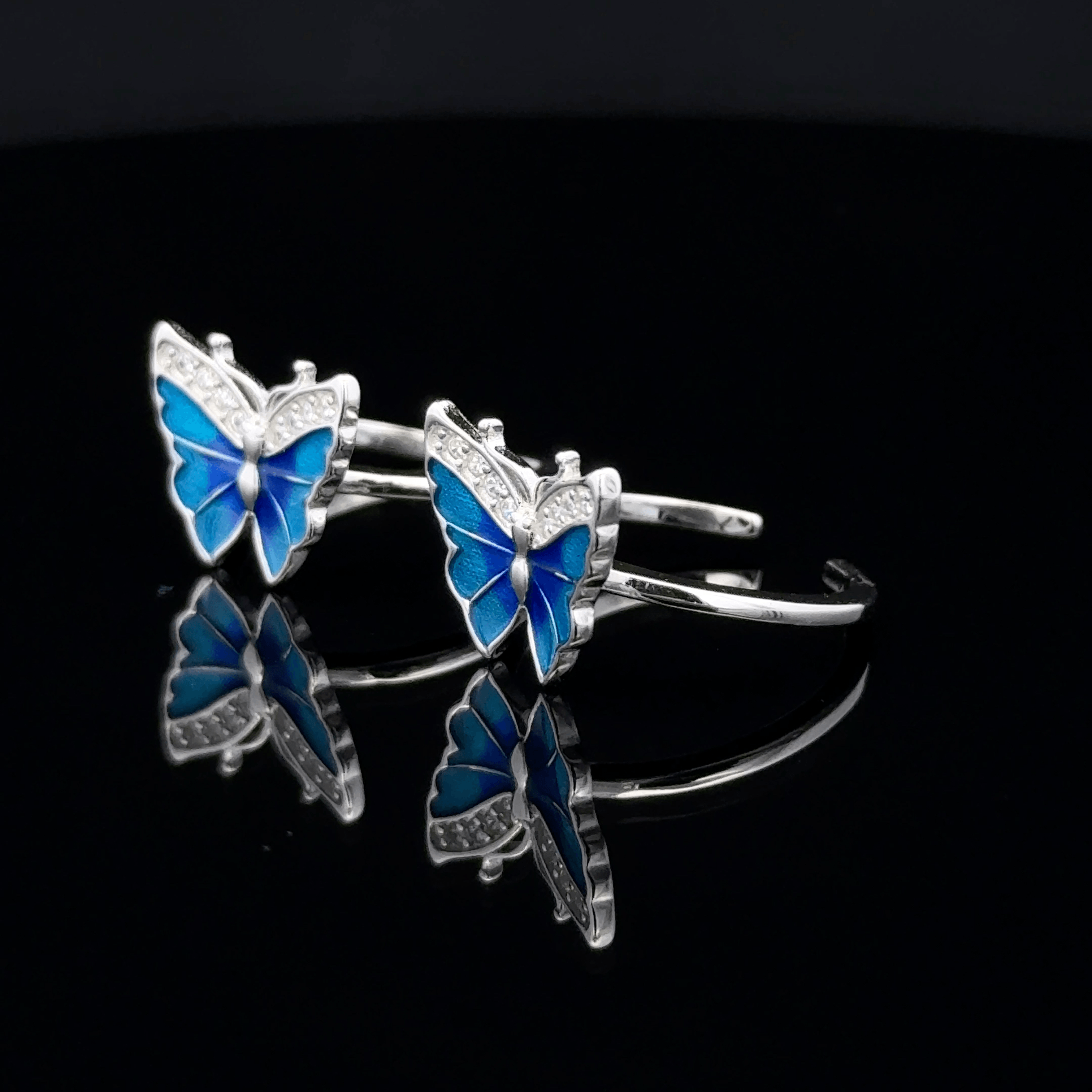 Butterfly toerings